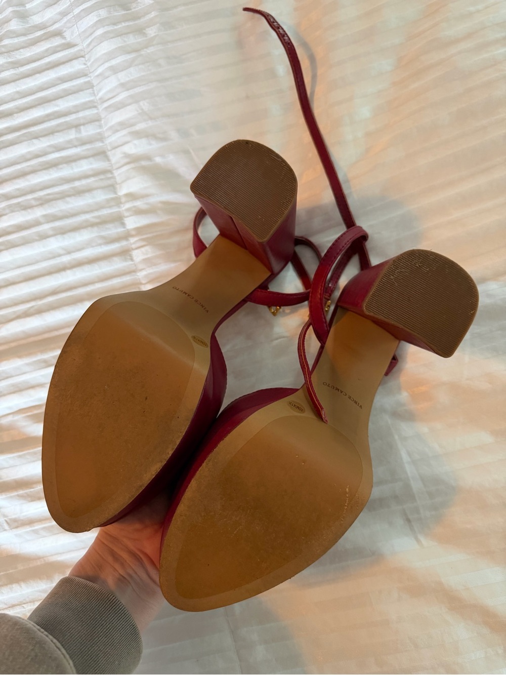 Vince Camuto Raspberry Slingback Block Heel Pumps - Picture 3 of 4